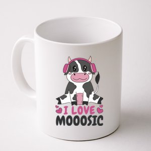 I Love Music Cow Coffee Mug