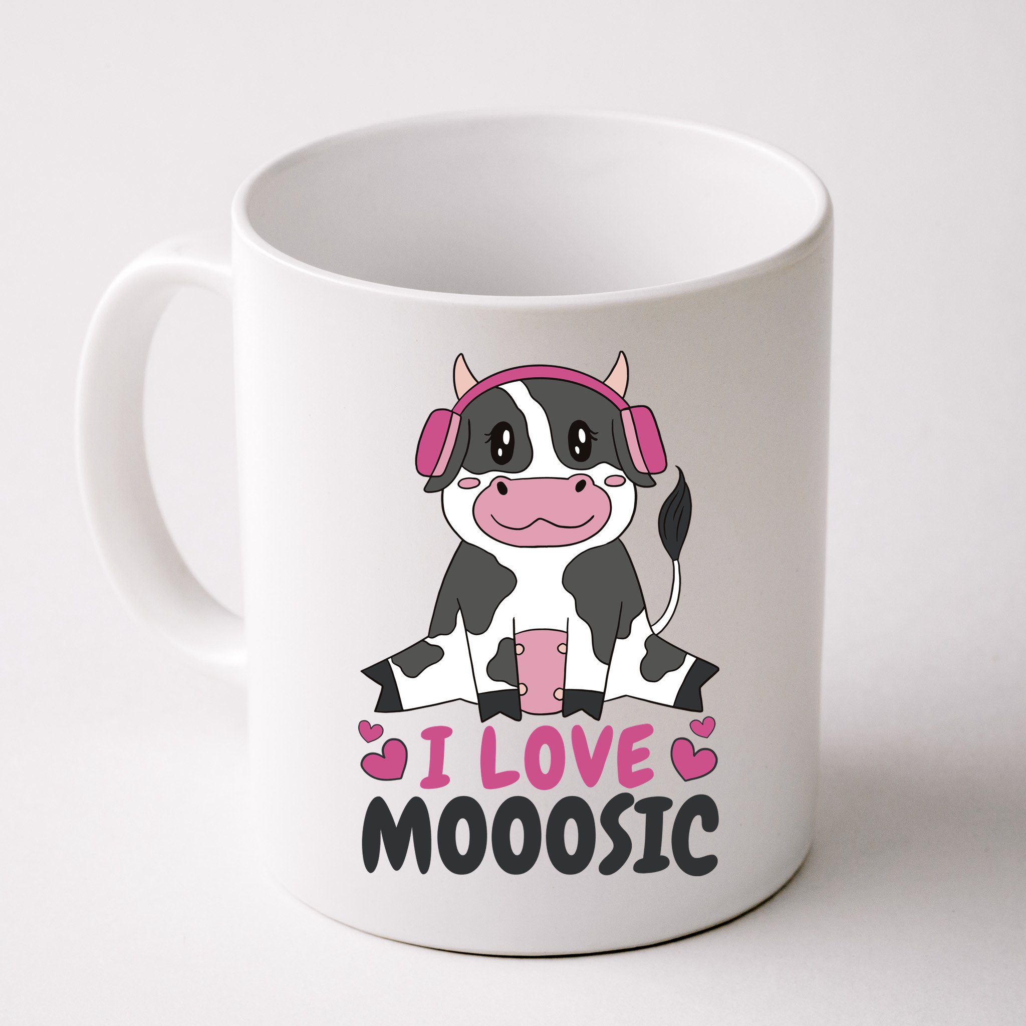 I Love Music Cow Mug
