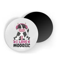 I Love Music Cow Magnet