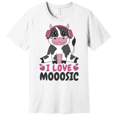 I Love Music Cow Premium T-Shirt