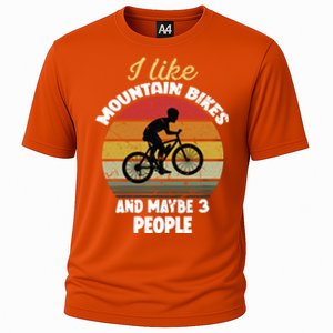 I Like Mountain Bikes And Maybe 3 People And Gift Cooling Performance Crew T-Shirt