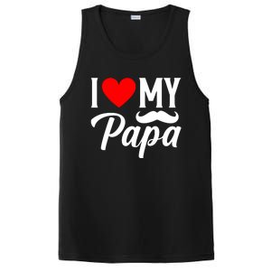 I Love My Papa FatherS Day Celebration PosiCharge Competitor Tank