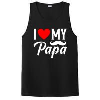 I Love My Papa FatherS Day Celebration PosiCharge Competitor Tank