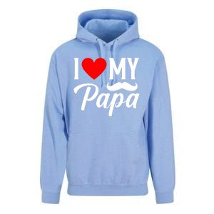 I Love My Papa FatherS Day Celebration Unisex Surf Hoodie