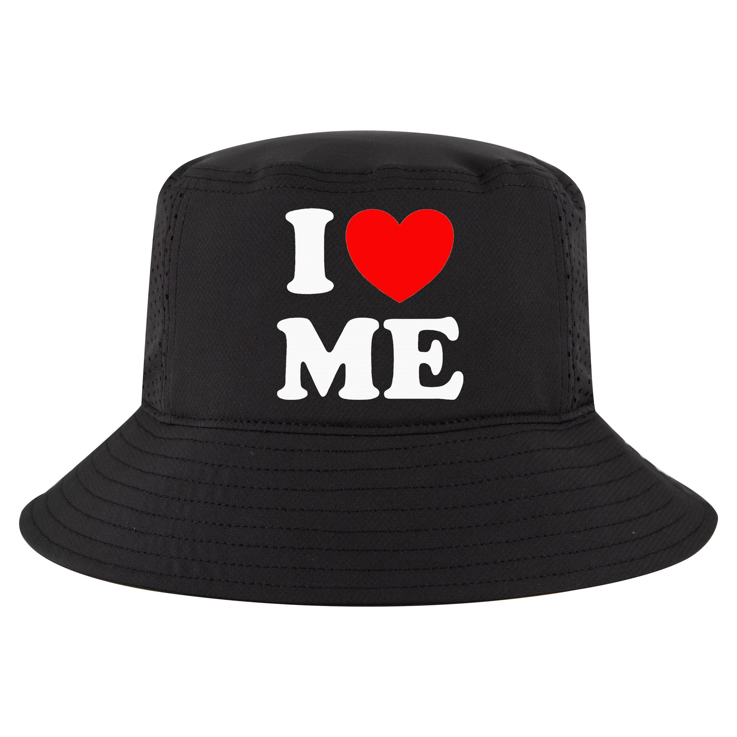 I Love Me I Red Heart Me I Love Me Myself And I Funny Cool Comfort Performance Bucket Hat