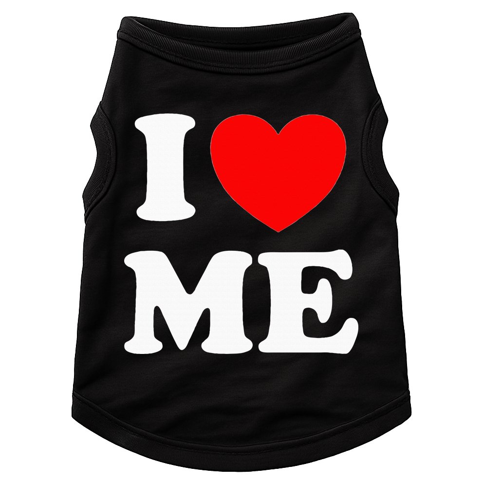 I Love Me I Red Heart Me I Love Me Myself And I Funny Doggie Tank