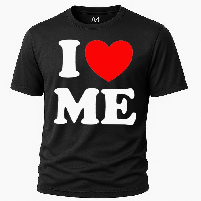 I Love Me I Red Heart Me I Love Me Myself And I Funny Cooling Performance Crew T-Shirt