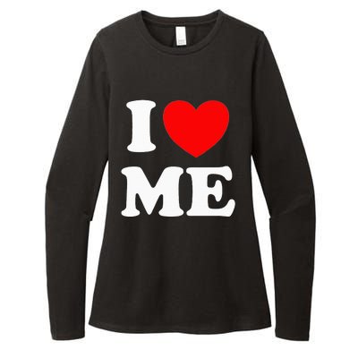 I Love Me I Red Heart Me I Love Me Myself And I Funny Womens CVC Long Sleeve Shirt