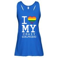 I Love My Crazy Friend I Lesbian Homosexual Rainbow Flag Gift Ladies Essential Flowy Tank