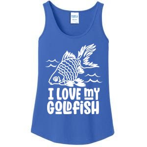 I Love My Goldfish Owner Goldfishs Lover Funny Gift Ladies Essential Tank