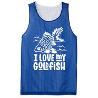 I Love My Goldfish Owner Goldfishs Lover Funny Gift Mesh Reversible Basketball Jersey Tank