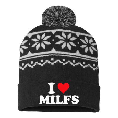 I Love MILFs USA-Made Snowflake Beanie