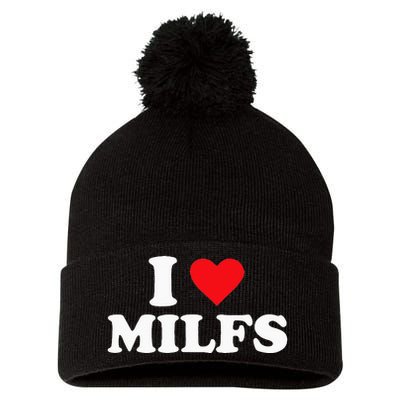 I Love MILFs Pom Pom 12in Knit Beanie