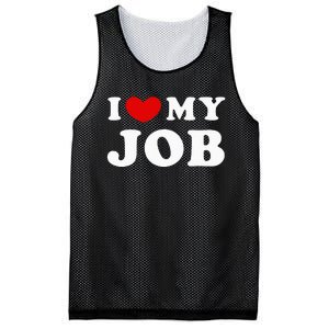 I Love My Job I Heart My Job Mesh Reversible Basketball Jersey Tank