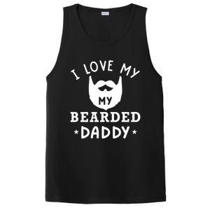 I Love My Bearded Dad Gift For Dad With Beard Father's Day Great Gift PosiCharge Competitor Tank