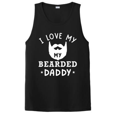 I Love My Bearded Dad Gift For Dad With Beard Father's Day Great Gift PosiCharge Competitor Tank