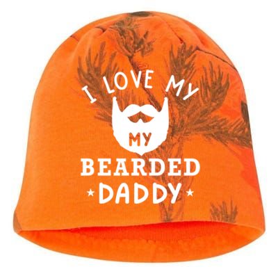 I Love My Bearded Dad Gift For Dad With Beard Father's Day Great Gift Kati - Camo Knit Beanie