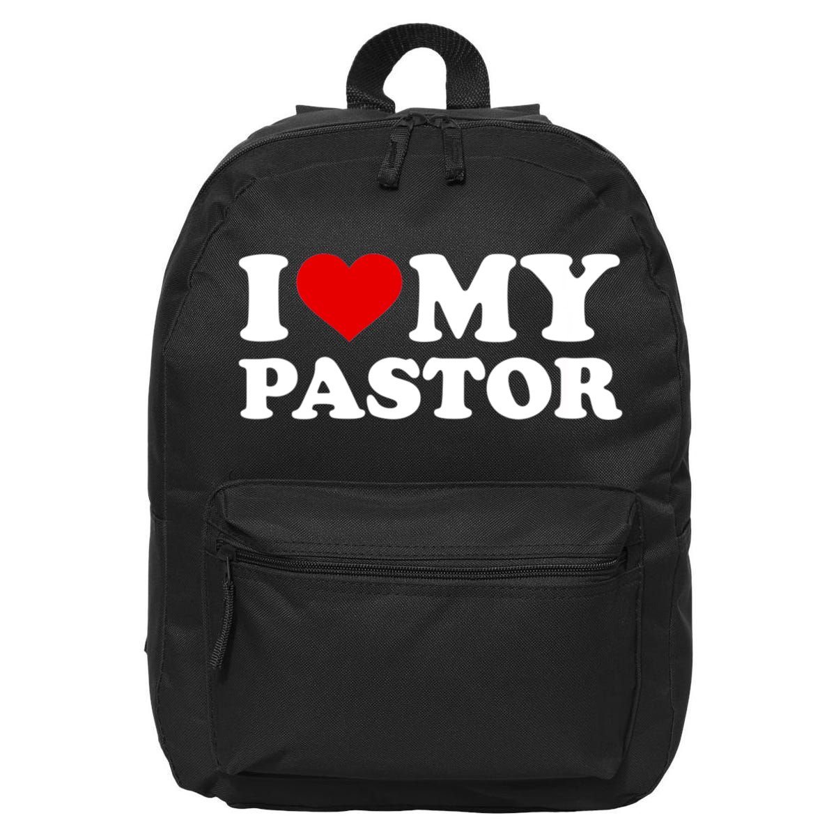 I Love My Pastor 16 in Basic Backpack