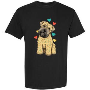 I Love My Soft Coated Wheaten Terrier Dog Valentines Heart Garment-Dyed Heavyweight T-Shirt