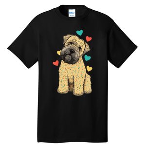 I Love My Soft Coated Wheaten Terrier Dog Valentines Heart Tall T-Shirt