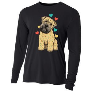 I Love My Soft Coated Wheaten Terrier Dog Valentines Heart Cooling Performance Long Sleeve Crew