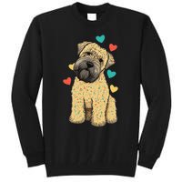 I Love My Soft Coated Wheaten Terrier Dog Valentines Heart Tall Sweatshirt