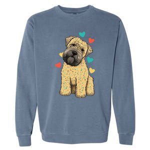 I Love My Soft Coated Wheaten Terrier Dog Valentines Heart Garment-Dyed Sweatshirt