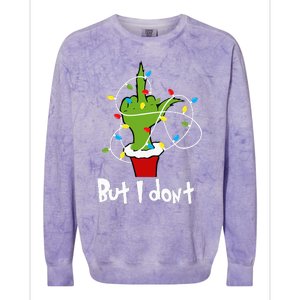 I Love Matching Christmas But I Dont Lights Couples Colorblast Crewneck Sweatshirt