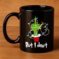 I Love Matching Christmas But I Dont Lights Couples 11oz C Handle Ceramic Mug