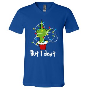 I Love Matching Christmas But I Dont Lights Couples V-Neck T-Shirt