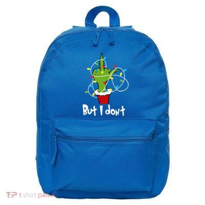 I Love Matching Christmas But I Dont Lights Couples 16 in Basic Backpack