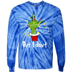 I Love Matching Christmas But I Dont Lights Couples Tie-Dye Long Sleeve Shirt