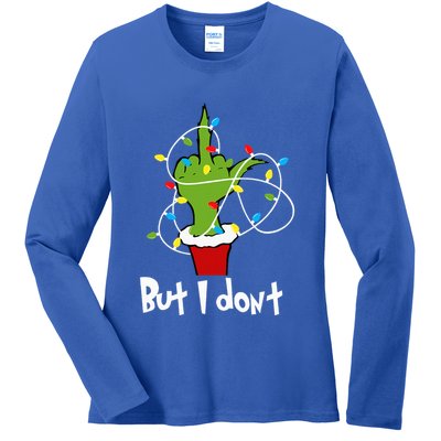I Love Matching Christmas But I Dont Lights Couples Ladies Long Sleeve Shirt