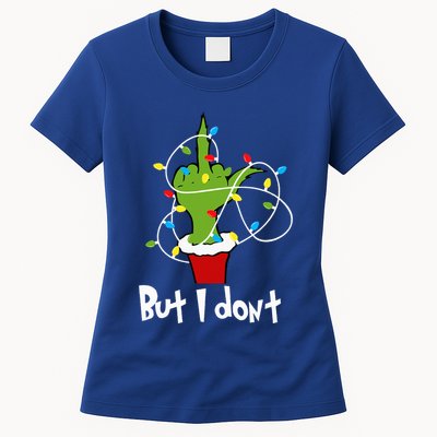 I Love Matching Christmas But I Dont Lights Couples Womens T-Shirt