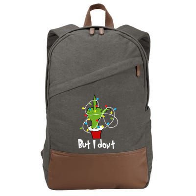 I Love Matching Christmas But I Dont Lights Couples Cotton Canvas Backpack