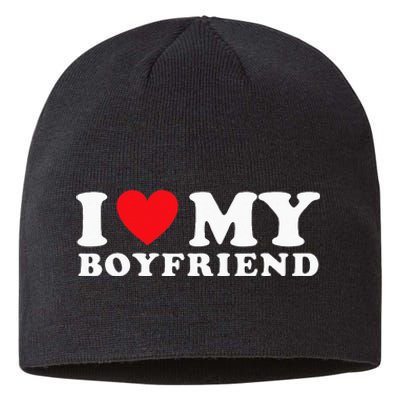 I Love My Boyfriend I Heart My Boyfriend BF Sustainable Beanie