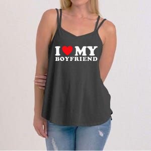 I Love My Boyfriend I Heart My Boyfriend BF Women's Strappy Tank