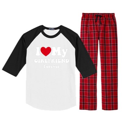 I Love My Girlfriend Raglan Sleeve Pajama Set