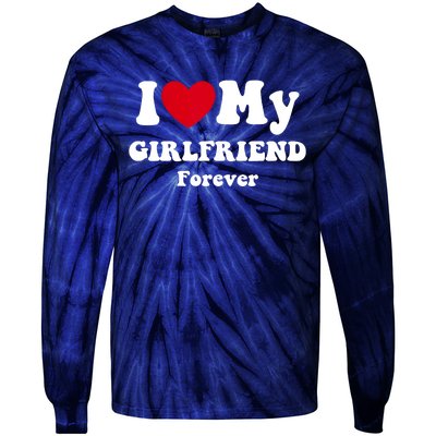 I Love My Girlfriend Tie-Dye Long Sleeve Shirt