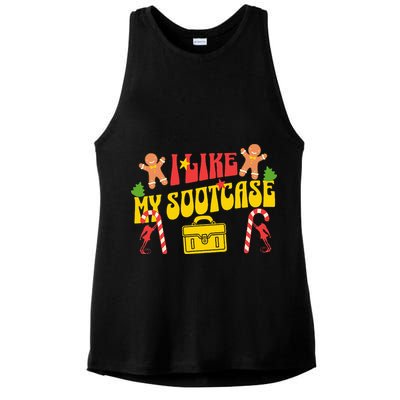 I Like My Suitcase Funny Sootcase Viral Meme Ladies PosiCharge Tri-Blend Wicking Tank