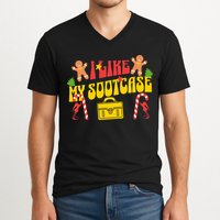I Like My Suitcase Funny Sootcase Viral Meme V-Neck T-Shirt