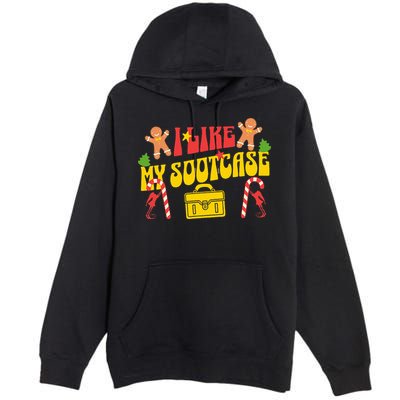 I Like My Suitcase Funny Sootcase Viral Meme Premium Pullover Hoodie