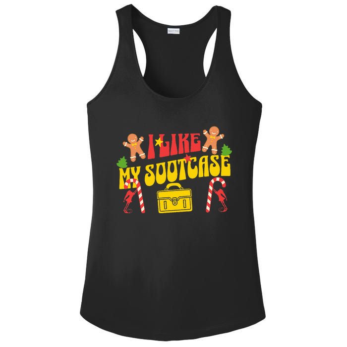 I Like My Suitcase Funny Sootcase Viral Meme Ladies PosiCharge Competitor Racerback Tank