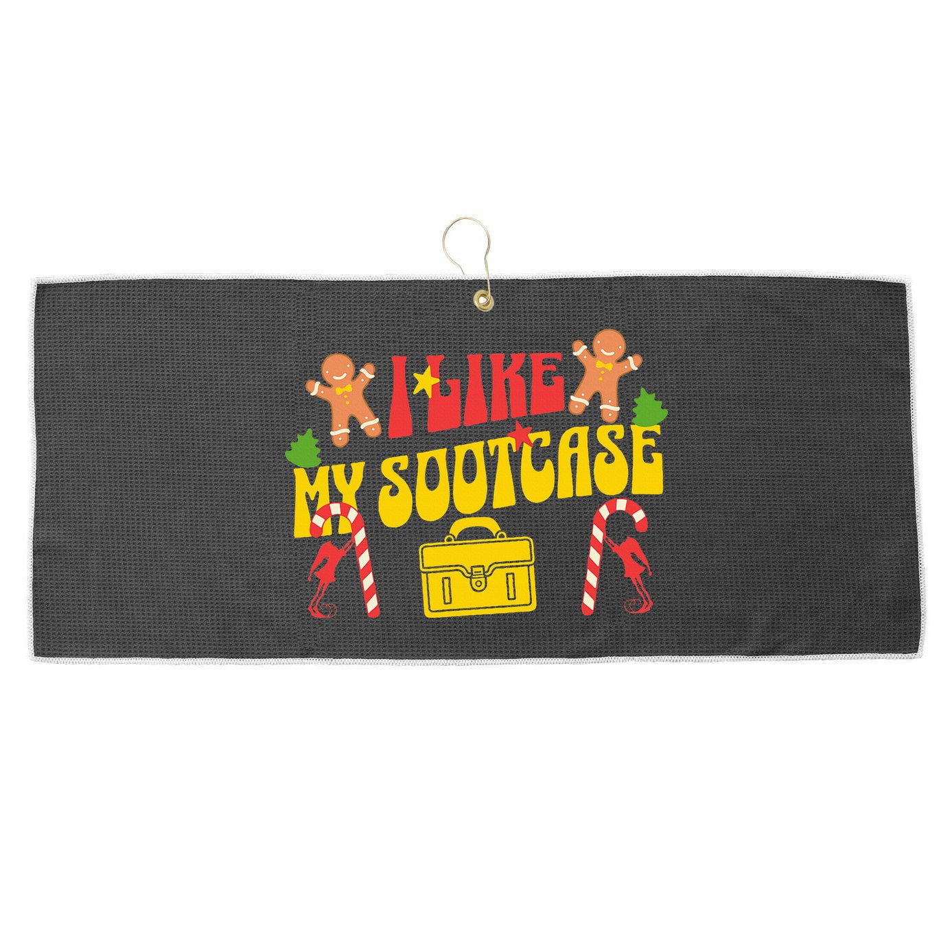 I Like My Suitcase Funny Sootcase Viral Meme Large Microfiber Waffle Golf Towel
