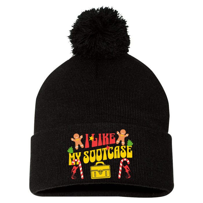 I Like My Suitcase Funny Sootcase Viral Meme Pom Pom 12in Knit Beanie