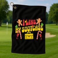 I Like My Suitcase Funny Sootcase Viral Meme Golf Towel