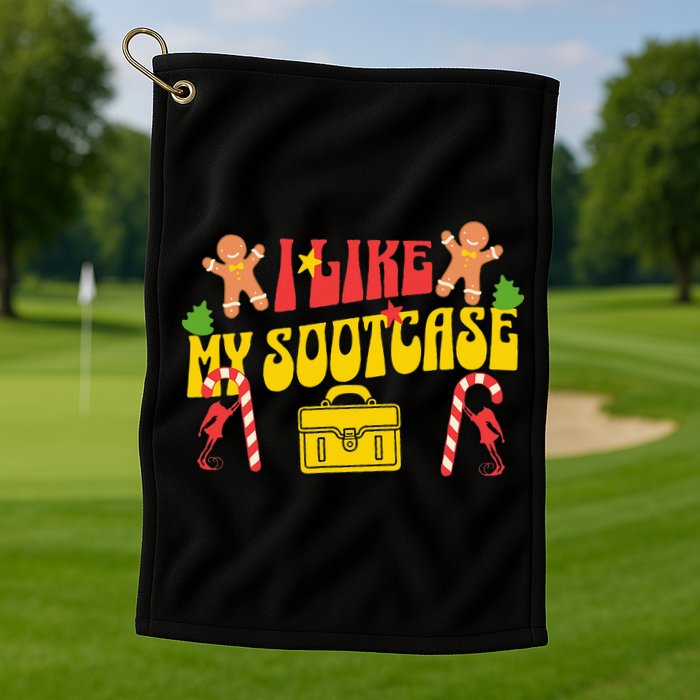 I Like My Suitcase Funny Sootcase Viral Meme Golf Towel