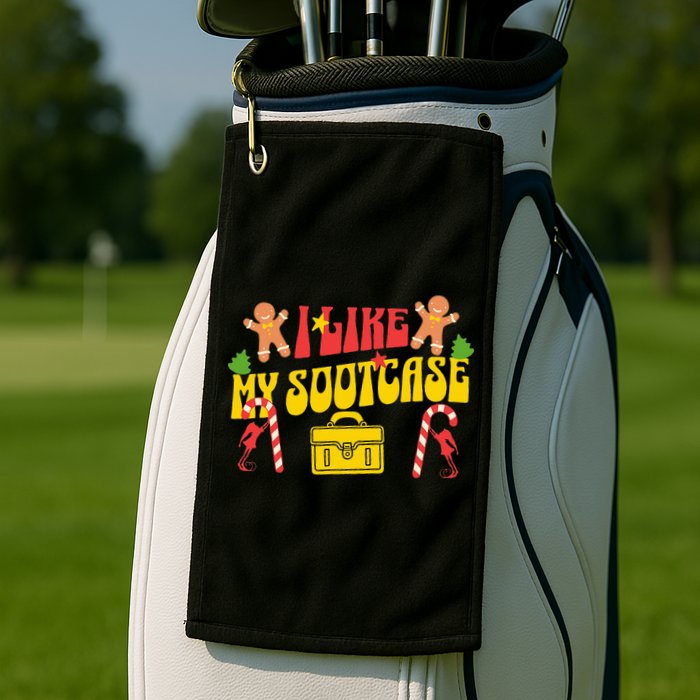 I Like My Suitcase Funny Sootcase Viral Meme Golf Towel