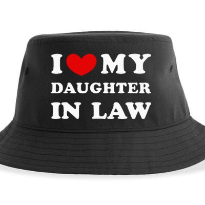 I Love My Daughter In Law Sustainable Bucket Hat