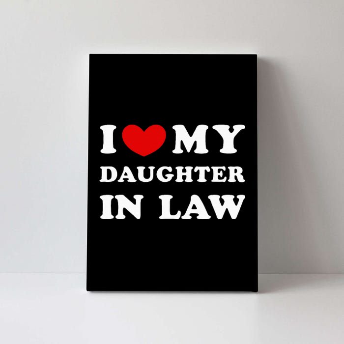 I Love My Daughter In Law Canvas